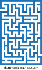 Blue labyrinth