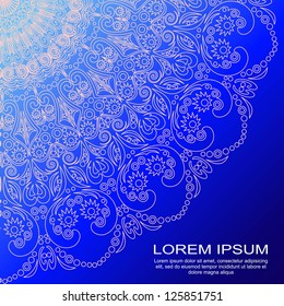 blue lace background
