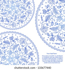 blue lace background
