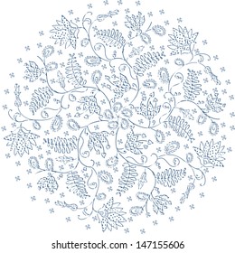 blue lace background in vintage style
