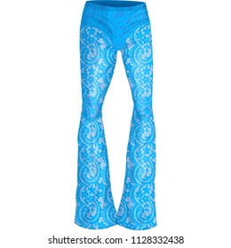 Blue Lace Pants