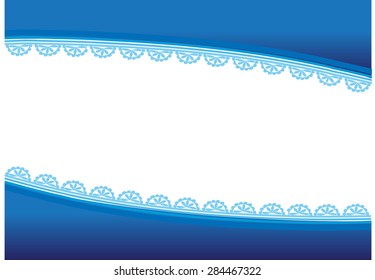 blue lace with pink background