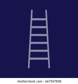 Blue ladder icon vector