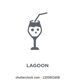 Blue Lagoon icon. Blue Lagoon design concept from Drinks collection. Simple element vector illustration on white background.