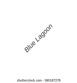 blue lagoon icon. sign design