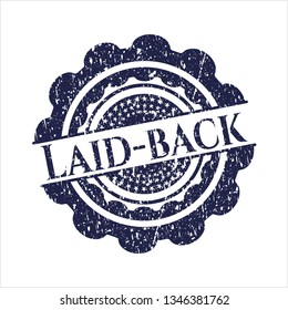 Blue Laid-back rubber texture