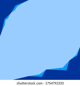 Blaues Land-Portrait mit weichblauem Hintergrund 
