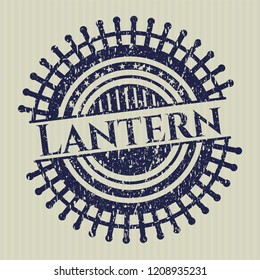 Blue Lantern rubber grunge texture stamp