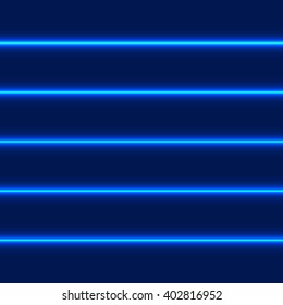 Blue Laser Beams. Vector Illustration.