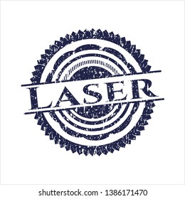 Blue Laser distressed rubber grunge texture stamp