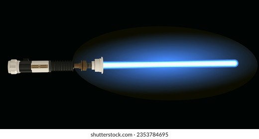 Blue laser sword. Vector illustration. Vector illustration EPS10.
