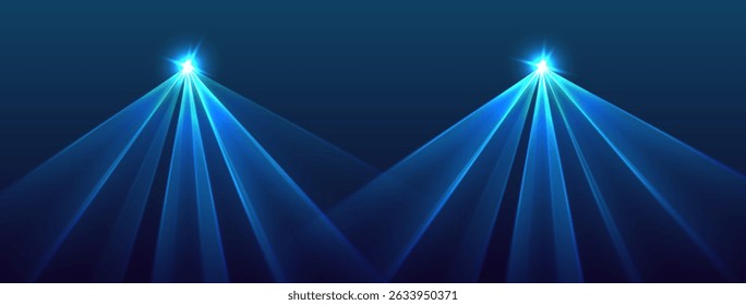 Blue lasers background., glowing rays or neon beams, bright futuristic backdrop..