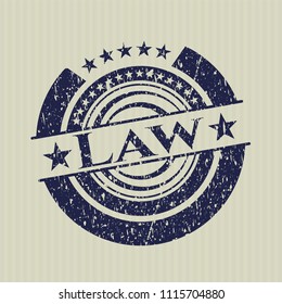 Blue Law distressed rubber grunge texture stamp