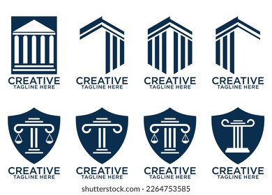 blue Law Firm Logo vector