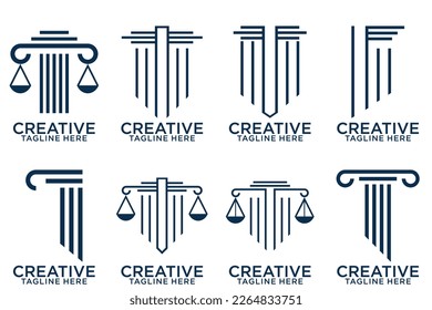 blue Law Firm Logo vector