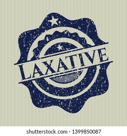 Blue Laxative distress grunge style stamp