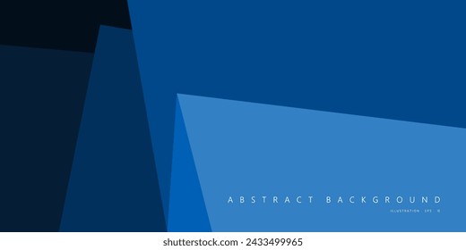 Blue layer shape vector background for corporate concept, template, poster, brochure, website, flyer design. Vector illustration