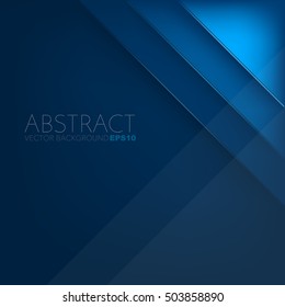 Blue layer vector background with space for design