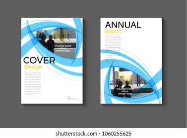 blue layout blue abstract  background modern cover design modern book cover Brochure cover  template,annual report, magazine and flyer Vector a4