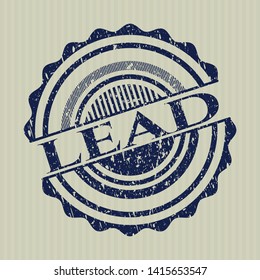 Blue lead with rubber seal texture