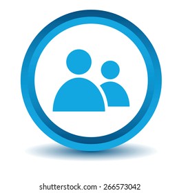 Blue Leader icon on a white background. Vector illustration