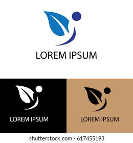 blue leaf company logo