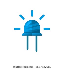 blue LED — vector icon