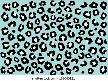 blue leopard animal skin exotic colorful leopard design hand drawn,stationary,fashion pattern,seamless,paper,fabric,t shirt,dress,wallpaper,decorative,mug,phone case funny cute pattern for ever
