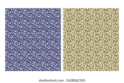 Blue Leopard Print Pattern: A stylish and modern seamless pattern featuring a bold blue leopard print. Perfect for fashion, home decor, and graphic design projects.