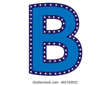 Blue Letter B Light Stock Vector (Royalty Free) 401763922 | Shutterstock