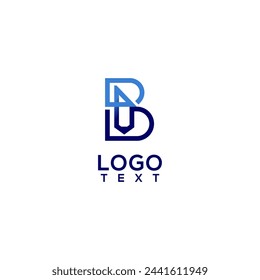 a blue letter b logo for any business, suitable for building businesses, or pictures of buildings and so on