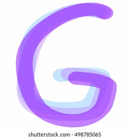 blue letter "G"