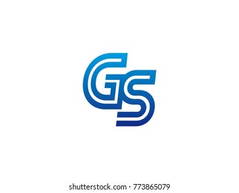 Blue Letter Gs Logo Vector Stock Vector (Royalty Free) 773865079 ...