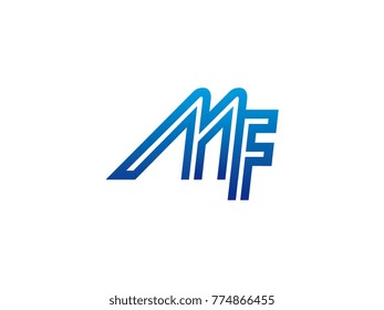 Blue letter NA logo vector
