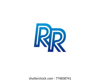 Blue Letter Rp Logo Vector Stock Vector (Royalty Free) 774838741