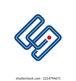 Vector editable de pista de la letra azul S
