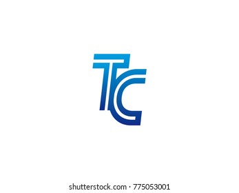 Blue Letter Tc Logo Vector Stock Vector (Royalty Free) 775053001 ...