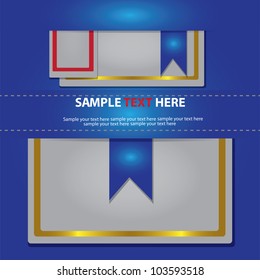 Blue letter ,vector illustration