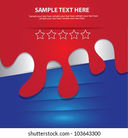 Blue letter ,vector illustration