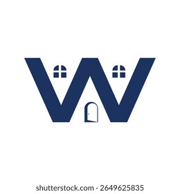 
Blue Letter W Home Logo.