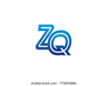 Blue Letter Zq Logo Vector Stock Vector (Royalty Free) 775041886 ...