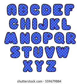 Blue letters