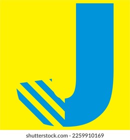 letras azules sobre fondo amarillo