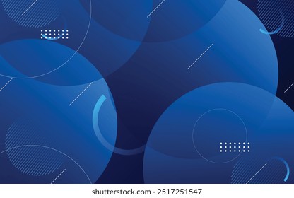 Blue light abstract background with blue glowing diagonal circle lines. Modern shiny geometric lines pattern.
