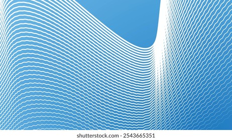 Blue light abstract background with stripes zigzag lines for backdrop