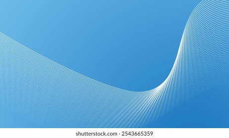 Blue light abstract background with stripes zigzag lines for backdrop