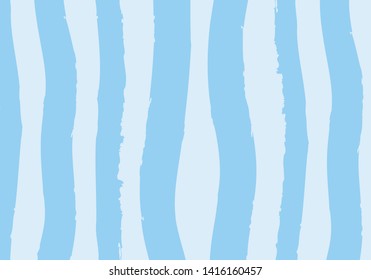 Blue and light blue abstract lines background. Sea water abstract art waves. Dry brush strokes backdrop. Minimalistic texture for decoration and wallpaper.