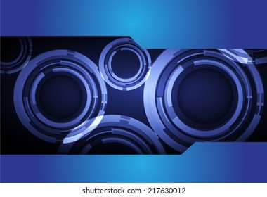 Blue Light Abstract Technology background for computer graphic website and internet, circuit board. 