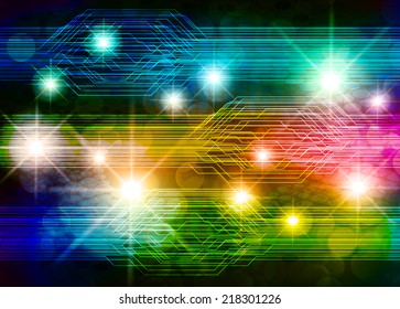 blue Light Abstract Technology background for computer graphic website and internet, circuit board. 