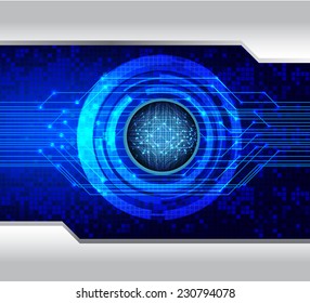 blue Light Abstract Technology background for computer graphic website and internet, circuit board. 